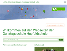 Tablet Screenshot of hupfeldschule.com